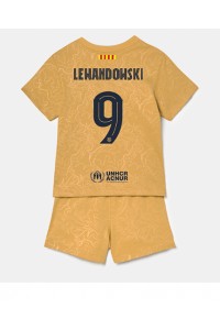 Barcelona Robert Lewandowski #9 Babytruitje Uit tenue Kind 2022-23 Korte Mouw (+ Korte broeken)